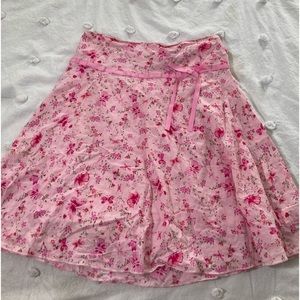Flowy floral skirt